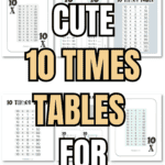 15 Cute 10 Times Tables for Practice | SaturdayGift