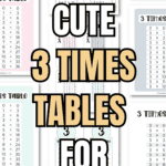 15 Cute 3 Times Tables for Learning | SaturdayGift