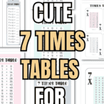 15 Cute 7 Times Tables for Learning | SaturdayGift