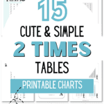 15 Cute & Simple 2 Times Tables Printable Charts - Easy to Print | SaturdayGift