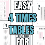 15 Easy 4 Times Tables for Homework | SaturdayGift