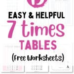 15 Easy & Helpful 7 Times Tables - Free Worksheets | SaturdayGift