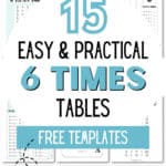 15 Easy & Practical 6 Times Tables Free Templates - Help Kids Learn | SaturdayGift