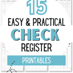 15 Easy and Practical Check Register Printables | SaturdayGift