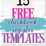 15 Free Checkbook Register Templates | SaturdayGift