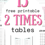 15 Free Printable 2 Times Tables - Make Learning Fun | SaturdayGift