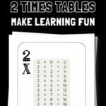 15 Free Printable 2 Times Tables - Make Learning Fun | SaturdayGift