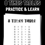 15 Free Printable 8 Times Tables - Practice & Learn | SaturdayGift