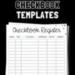 15 Free Printable Checkbook Templates | SaturdayGift