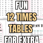 15 Fun 12 Times Tables for Extra Practice | SaturdayGift