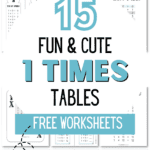 15 Fun & Cute 1 Times Tables Free Worksheets - Master Multiplication | SaturdayGift