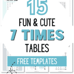 15 Fun & Cute 7 Times Tables | SaturdayGift