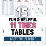 15 Fun & Helpful 11 Times Tables - Great for Practice | SaturdayGift