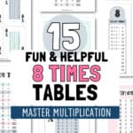 15 Fun & Helpful 8 Times Tables - Master Multiplication | SaturdayGift
