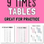 15 Nine Times Tables - Great for Practice | SaturdayGift