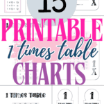 15 Printable 1 Times Table Charts | SaturdayGift