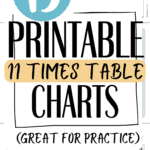 15 Printable 11 Times Table Charts - Great for Practice | SaturdayGift