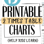 15 Printable 2 Times Table Charts - Help Kids Learn | SaturdayGift
