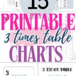 15 Printable 3 Times Table Charts | SaturdayGift