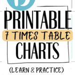 15 Printable 7 Times Table Charts - Learn & Practice | SaturdayGift