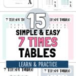 15 Simple & Easy 7 Times Tables - Learn & Practice | SaturdayGift