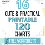 16 Cute & Practical Printable 120 Charts Fee Worksheets - Great for Practice | SaturdayGift