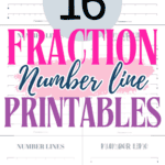 16 Fraction Number Line Printables | SaturdayGift