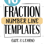 16 Fraction Number Line Templates - Use & Learn | SaturdayGift