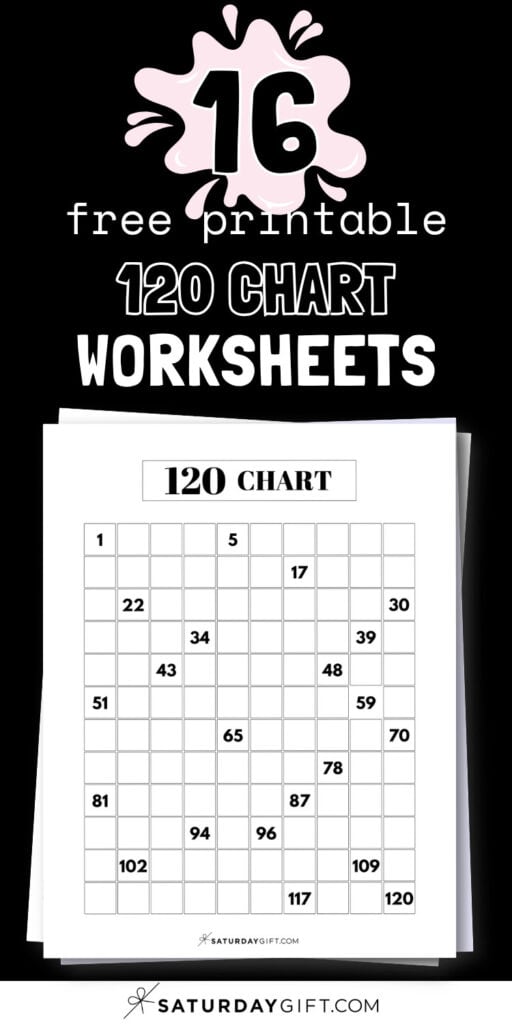 16 Free Printable 120 Chart Worksheets | SaturdayGift
