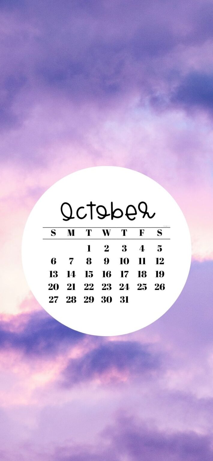 October 2024 Calendar Wallpaper - 47 Cute iPhone Backgrounds
