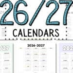 17 Academic Year 26-27 Calendars | SaturdayGift