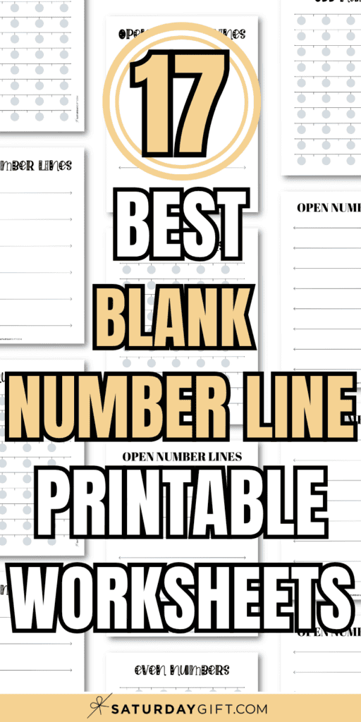 17 Best Blank Number Line Printable Worksheets | SaturdayGift