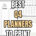 17+ Best Q4 Planners to Print for Free | SaturdayGift