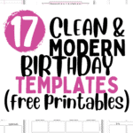 17 Clean and Modern Birthday Templates | SaturdayGift