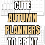 17+ Cute Autumn Planners to Print for Free | SaturdayGift