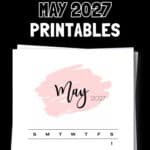 17 Cute & Free May 2027 Printables | SaturdayGift