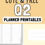 17+ Cute & Free Q2 - Planner Printables | SaturdayGift