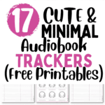 17 Cute & Minimal Audiobook Trackers | SaturdayGift