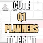 17+ Cute Q1 Planners to Print for Free _ SaturdatGift