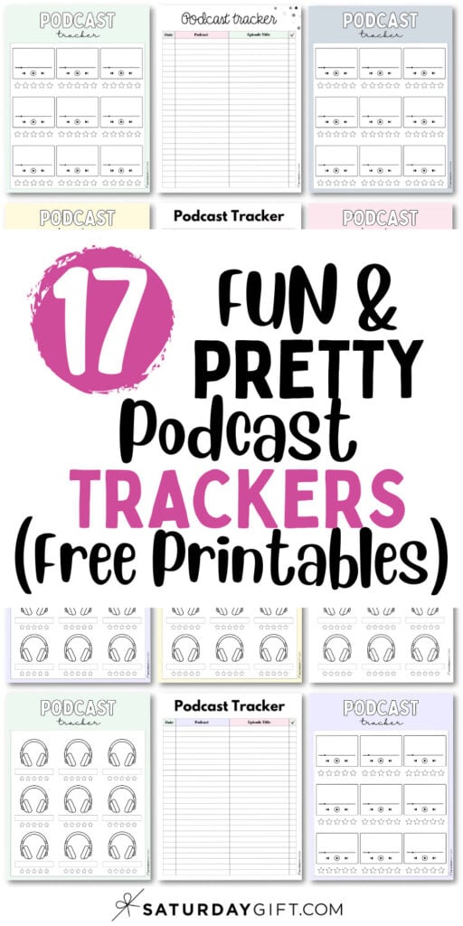 17 Fun and Pretty Podcast Trackers | SaturdayGift