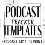 17 Podcast Tracker Templates | SaturdayGift