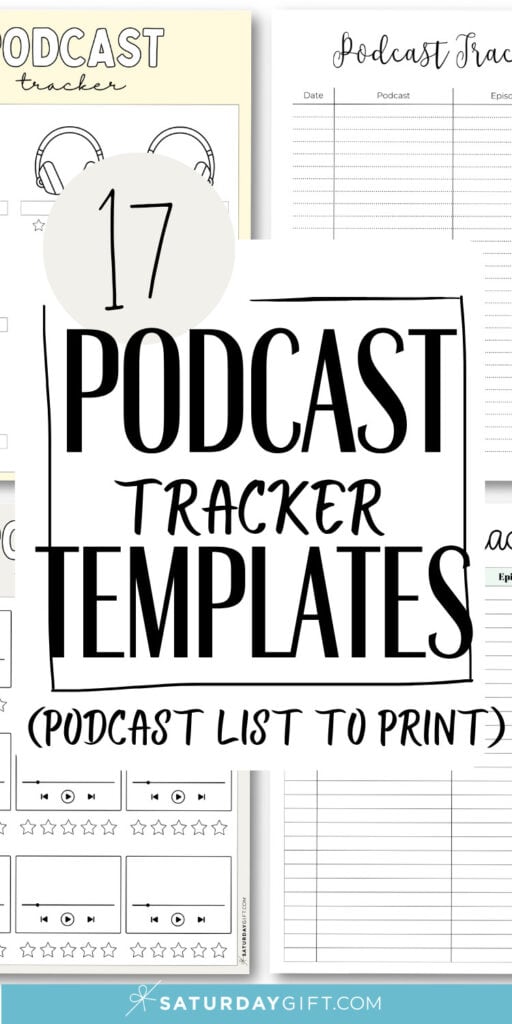 17 Podcast Tracker Templates | SaturdayGift