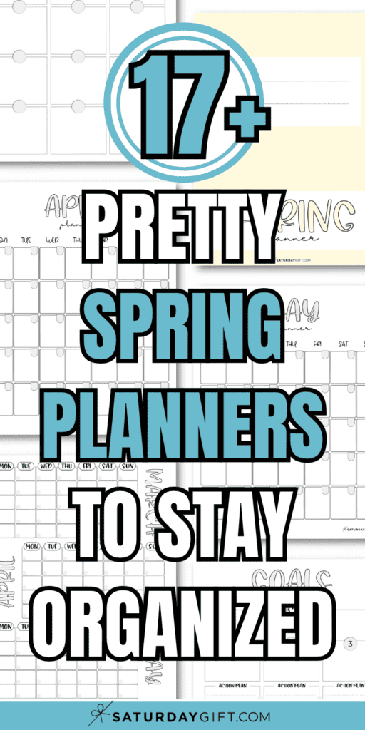 17+ Pretty Spring Planners to Stay Organized | SaturdayGift