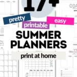 17+ Pretty and Printable Summer Planners | SaturdayGift