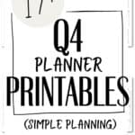17+ Q4 Planner Printables - Simple Planning | SaturdayGift
