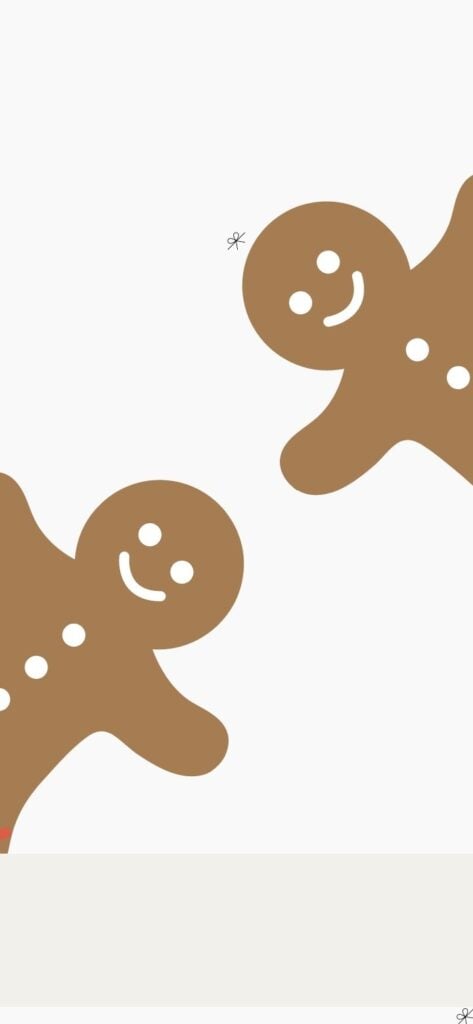 Phone background: Cute Ginger Bread Man Wallpaper
