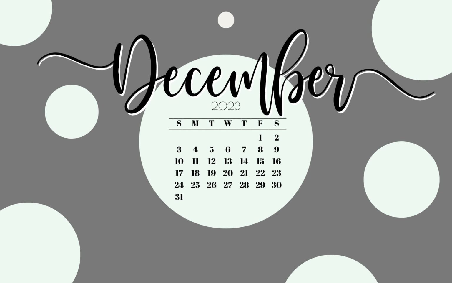 December Desktop Wallpaper - 21 Cute & Free December 2023 Calendar