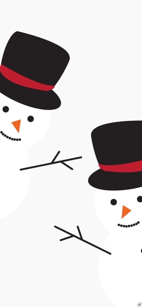 Cute Snowman Wallpaper for Phone