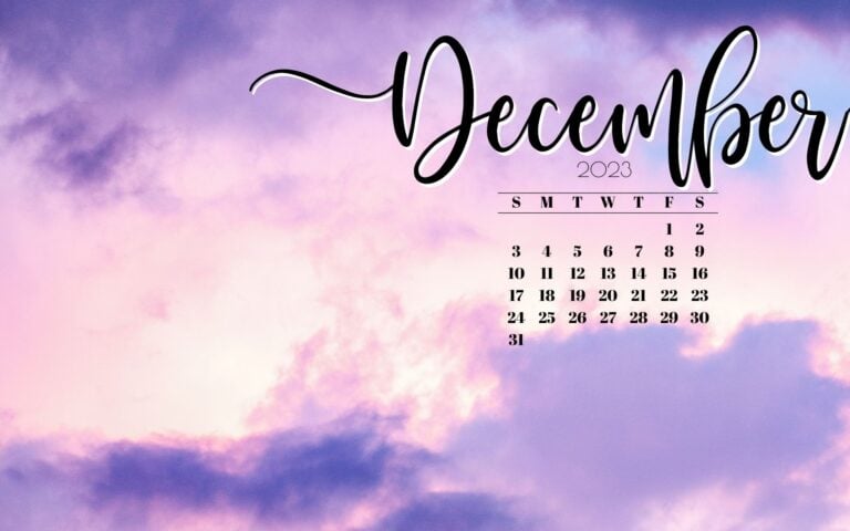 December Desktop Wallpaper - 21 Cute & Free December 2023 Calendar