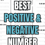 19 Best Positive & Negative Number Line PDFS | SaturdayGift